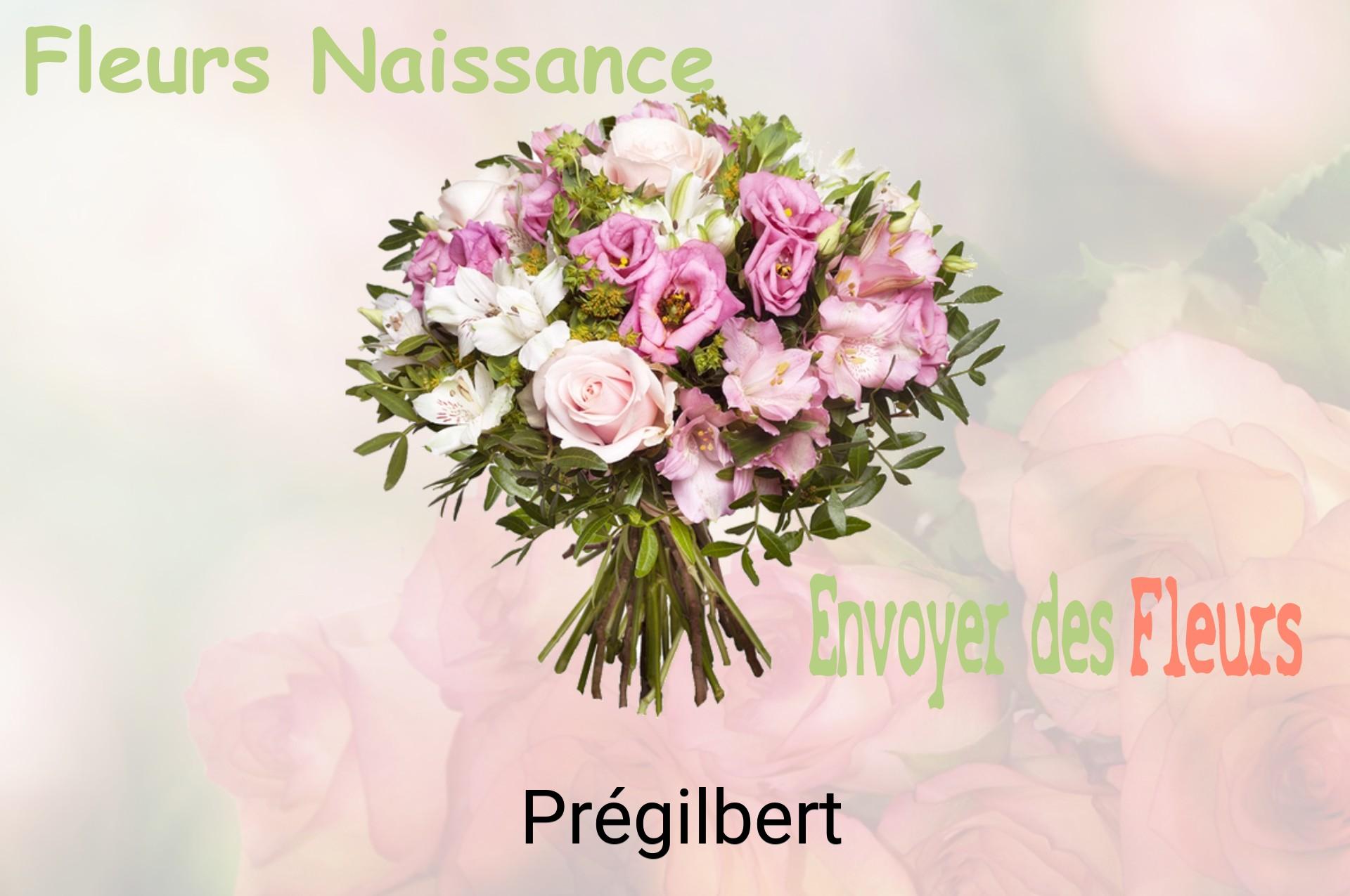 Bouquet de fleurs de naissance livré à Prégilbert